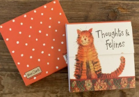 Trhací bloček Thoughts and Felines, 9*9 cm