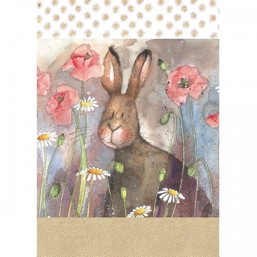 Utěrka - Hare & poppies - Alex Clark