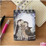 Bloček spirálový Owls, A7