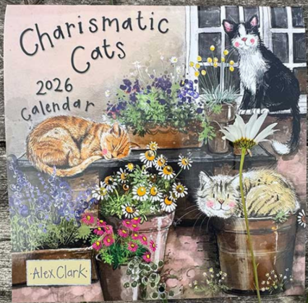 Kalendář 2026 - Charismatic Cats - Alex Clark