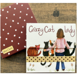 Trhací bloček Crazy Cat lady, 9*9 cm