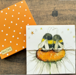 Trhací bloček Bees and Daisy, 9*9 cm