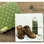 Trhací bloček Flask nad Boots, 9*9 cm