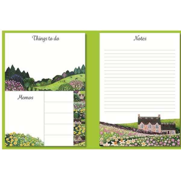 Trhací blok a lepicí papírky - Country Stroll