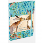 Blok a lepicí papírky Kissing hares