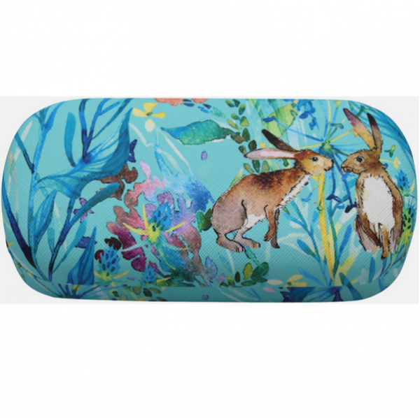 Pouzdro na brýle s utěrkou - Kissing Hares