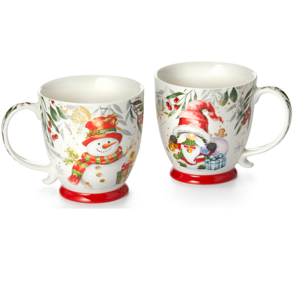 Porcelánový hrnek v krabičce 0,45 l, 2 ks - Snowi