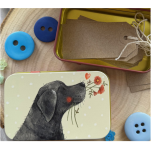 Dóza nízká Labrador 11*7*2 cm