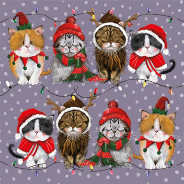 Podložka - Xmas Cats - Alex Clark
