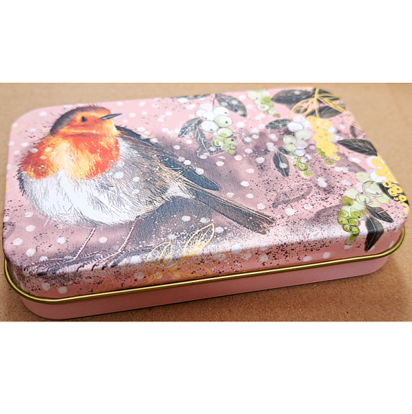 Plechová dóza 11*7 cm - Robin - Alex Clark