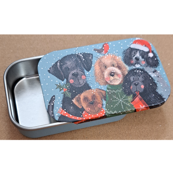 Mini dóza - Festive Dogs - Alex Clark