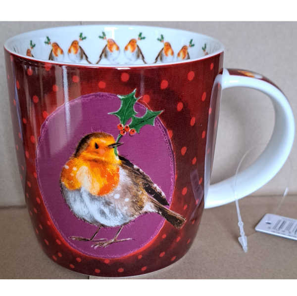 Porcelánový hrnek 0,4 l - Robin & Holly - Alex Clark