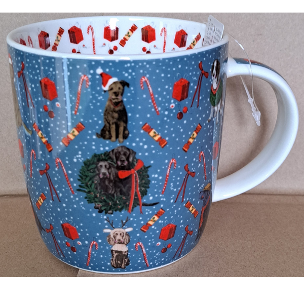 Porcelánový hrnek 0,4 l - Xmas Dogs - Alex Clark