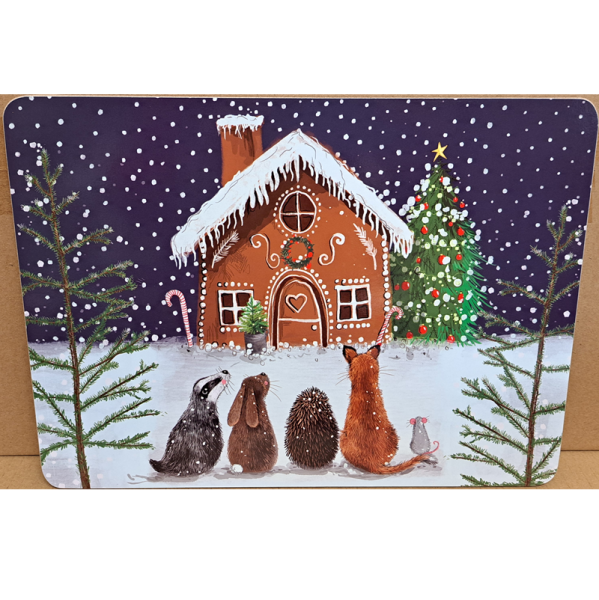 Korkové prostírání - Gingerbread House - Alex Clark