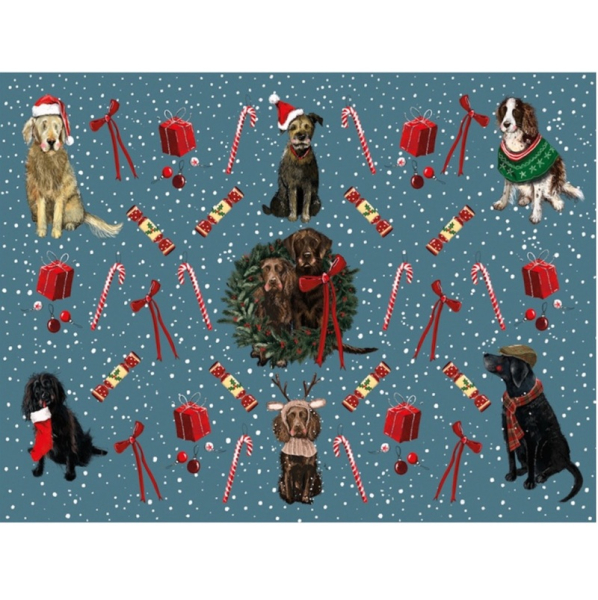 Korkové prostírání - Xmas Dogs - Alex Clark