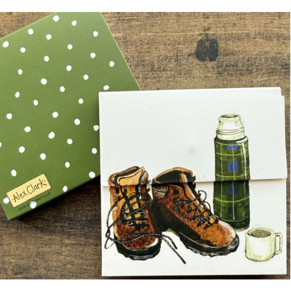 Trhací bloček 9*9 cm - Flask nad Boots - Alex Clark