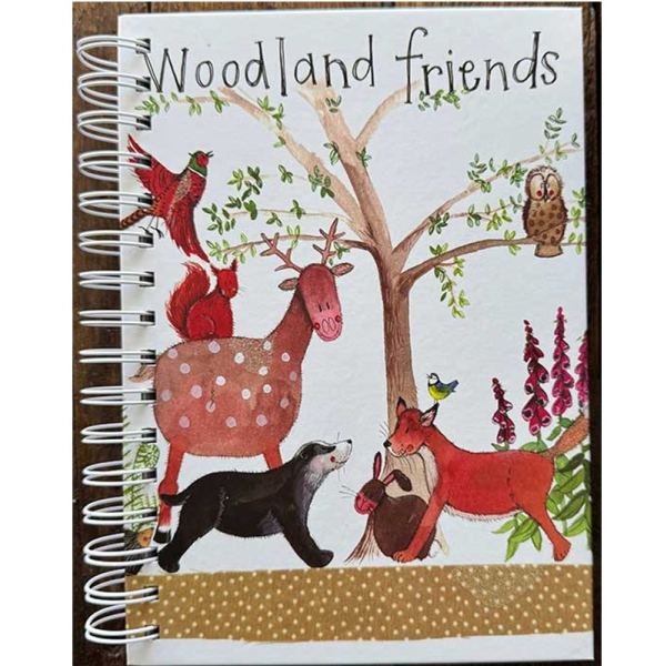 Spirálový zápisník A5 - Woodland Friends - Alex Clark