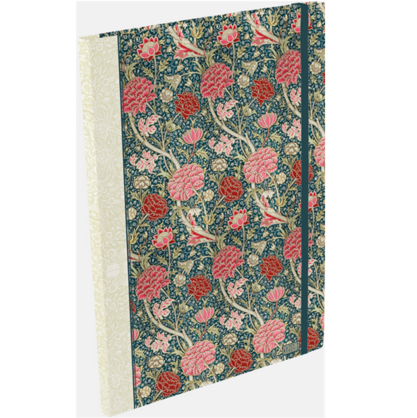 Zápisník A4 s gumičkou - Cray - William Morris