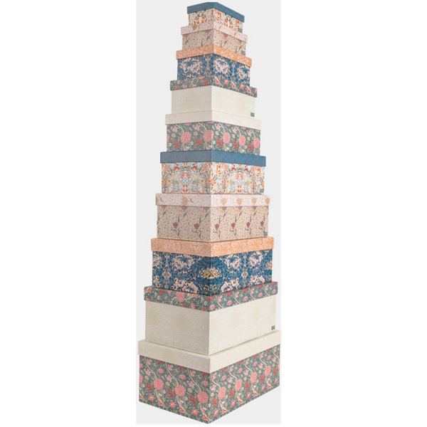 Dárkové krabice, set 10 ks - Cray - William Morris