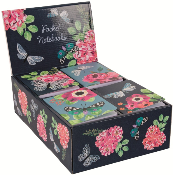 Zápisník 12x9 cm, 4 ks - Flutter