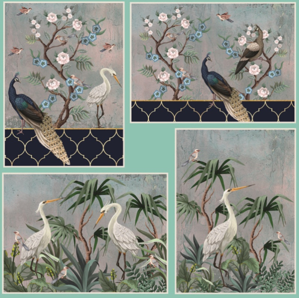 Sada přání s obálkami, 12 ks - Opulence B