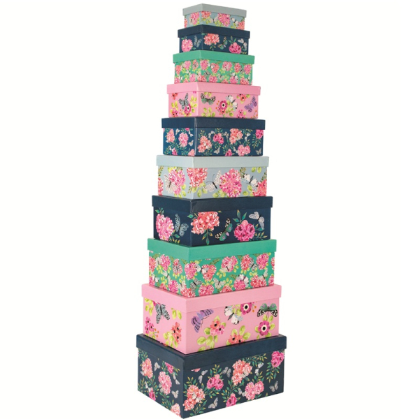 Dárkové krabice, set 10 ks - Flutter