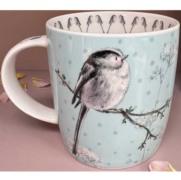 Porcelánový hrnek 0,4 l - Long Tailed Tit - Alex Clark