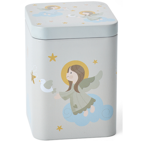 Plechová dóza na čaj 100 g - Anděl