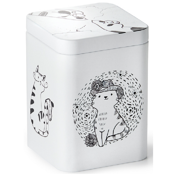 Plechová dóza na čaj 100 g - Artist cats
