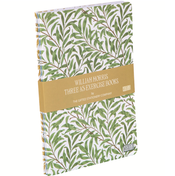 Zápisník A5, set 3 ks - WIllow - William Morris