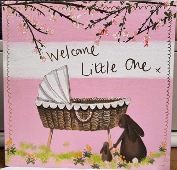 Přání s obálkou - Pink pram - Alex Clark