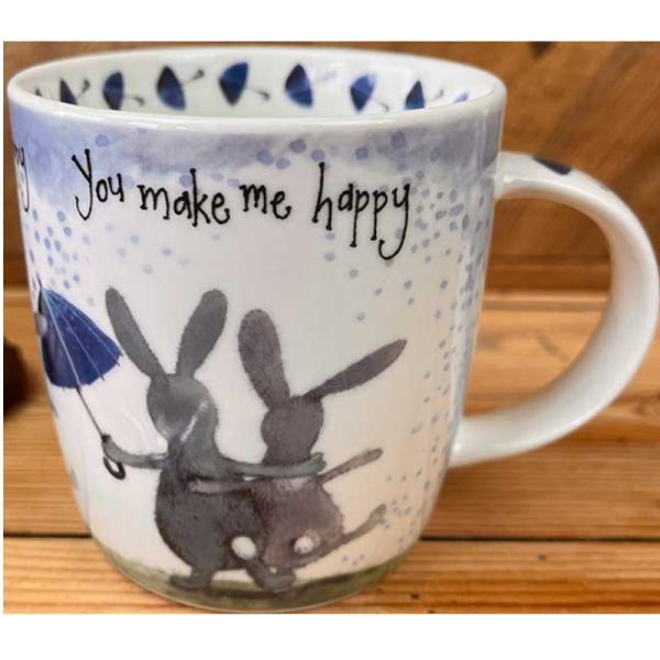 Porcelánový hrnek 0,4 l - Happy - Alex Clark