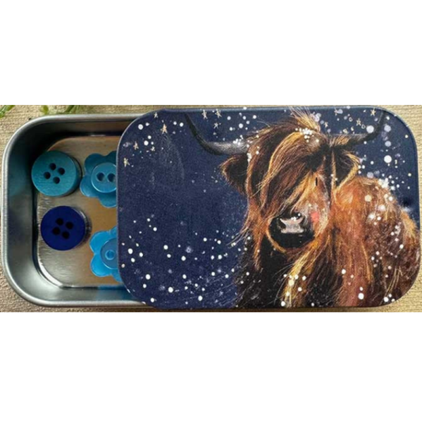 Mini dóza - Highland cow - Alex Clark