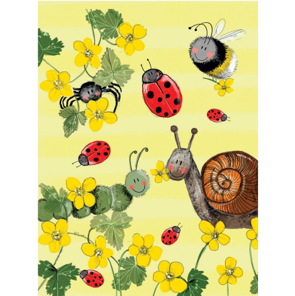 Notýsek 9x12 cm - Garden friends - Alex Clark