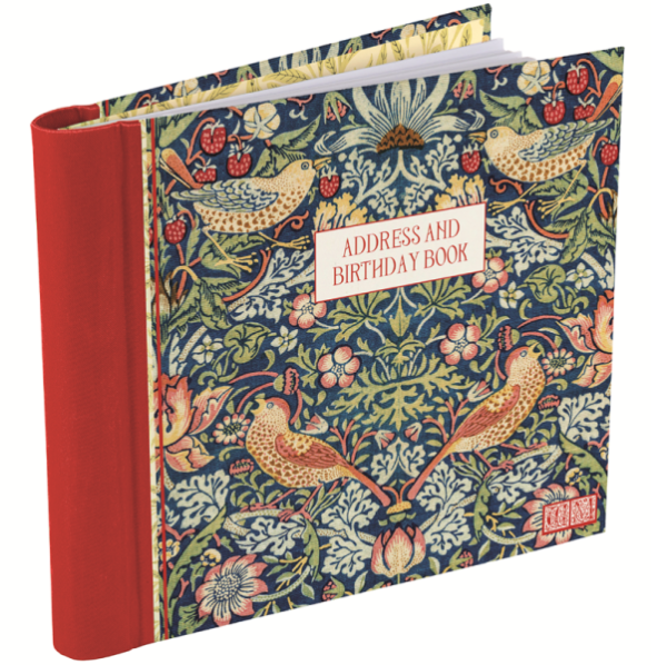 Adresář a narozeninová kniha - Strawberry - William Morris