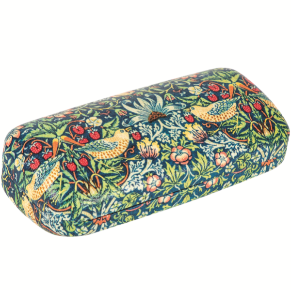 Pouzdro na brýle s utěrkou - Strawberry - William Morris