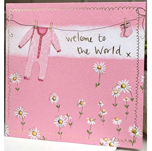 Přání s obálkou - Welcome to the world - Alex Clark