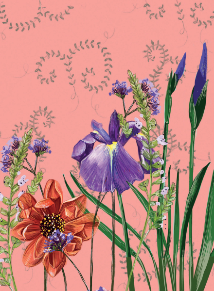 Notýsek 9x12 cm - Dahlia - Alex Clark